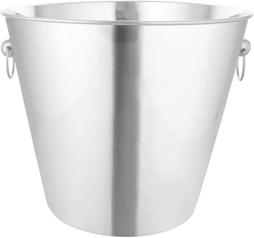 Wine Bucket with Ring Handles 8L Stainless Steel