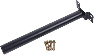 Light Pole Mount, 50cm Wall Light Pole Lamp Holder, Outdoor Light Mounting Bracket Support Holders Black, Lights Fixture Antenna Adaptor Outdoor Arm for Street Light Barn Lamp