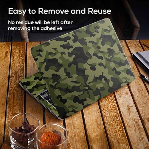 Image of Galaxsia Camouflage /Army D3 Full Body Vinyl Laptop Skin /Sticker /Cover Upto 15.6 Inches Laptops Laminated-Removable-HD Quality Compatible for Hp-Dell-Sony-Lenovo-Asus etc.(15x10 Inches)