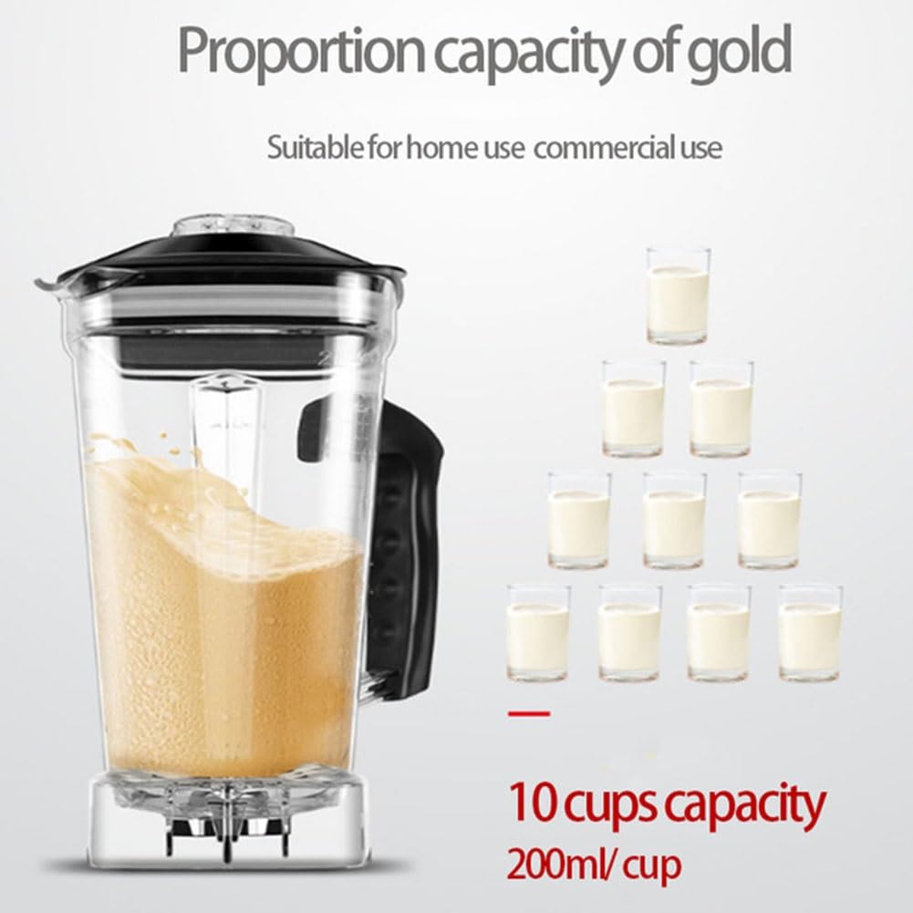 800W Frullatore Mixer Per Smoothie Frullatore Professionale Con 8 Programmi Potente Macinacaffè E Tritaghiaccio 48000Prm Ad Alta Velocità 6 Lame Di Precisione In Acciaio Inossidabile Tritan 2 L