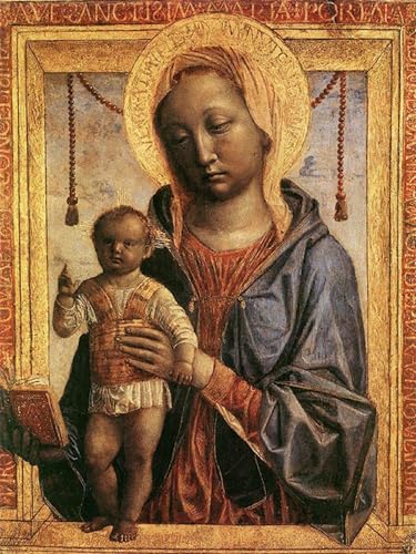 Impression d'art Dame du livre Vincenzo Foppa sur toile canvas premium 60x90cm