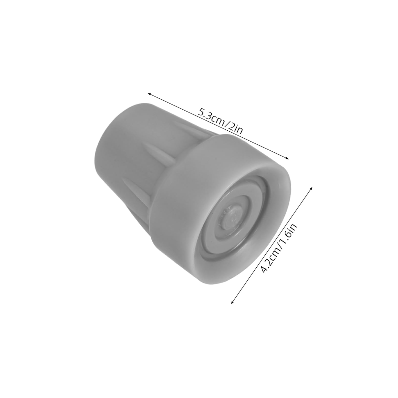 FOMIYES 2pcs Heavy Duty Anti-Slip Cane Tips Replacement Parts for Walking Sticks Crutches