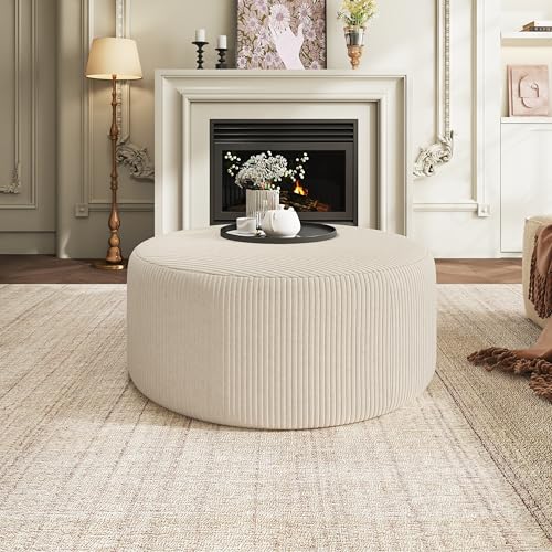 Christopher Knight Home GAVI 30" Ottoman Foot Stool, Corduroy Pou...
