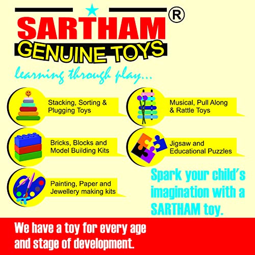 Image of SARTHAM Counting Beads, Counting Toys for Kids, Age 3+ (Multicolour) (50 Beads)