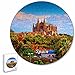 Spagna Cattedrale di Palma di Maiorca Puzzle 195 pezzi animali di forma rotonda in legno per bambini puzzle per adulti souvenir regalo 16,5 × 16,5 pollici