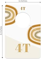 Vista 5 de Canopy Street Divisores de ropa modernos de arcoíris para armario/organizadores de armario de arco iris de moda, 10 divisores de organización