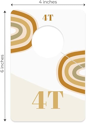 Miniatura 5 de Canopy Street Divisores de ropa modernos de arcoíris para armarioorganizadores de armario de arco iris de moda, 10 divisores de organización de ropa