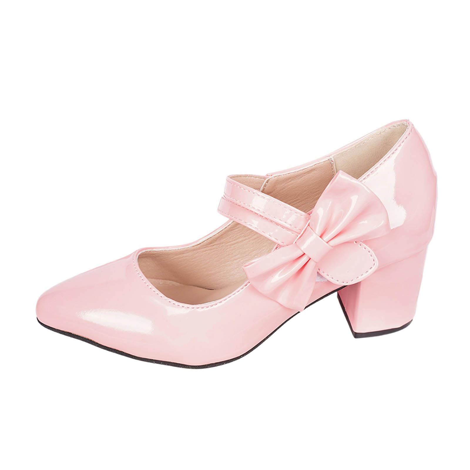 Damen Schuhe Traditionelle Damen mit Blockabsatz Elegante Tanzschuhe Brautschuhe mit Schnalle klobige Ballerinas Kostümschuhe für Alltag Freizeit