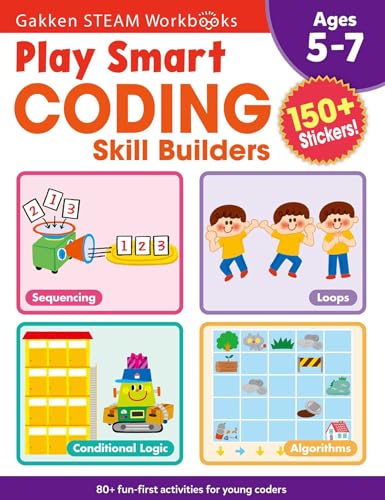  Play Smart Coding Skill Builders: For Ages 5-7 (Gakken STEAM Workbooks)