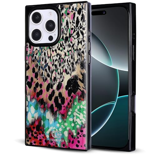 Image of COCOMII Rectangle for iPhone 16 Pro Max Case, Botanical Leopard