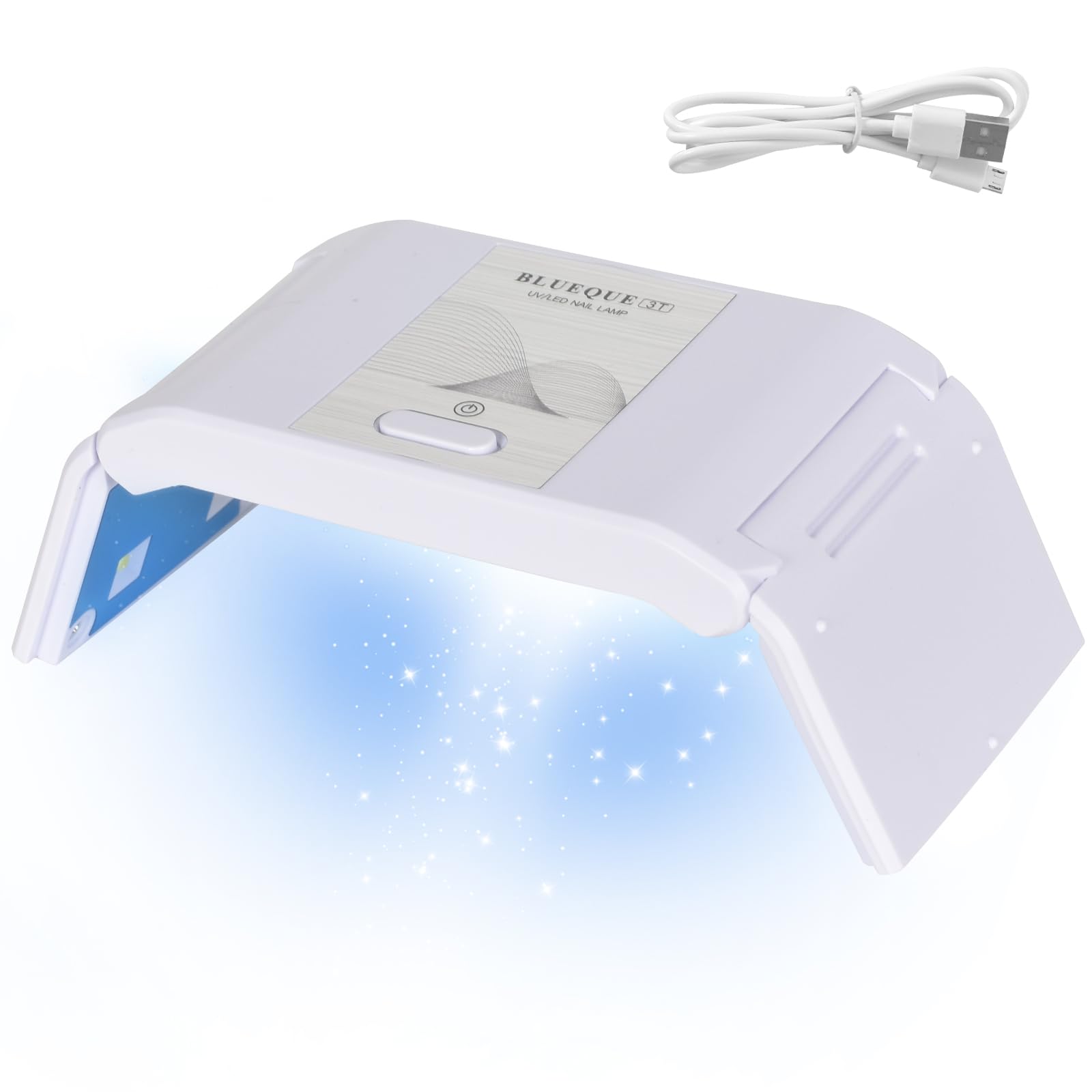 Colexy 36 W LED suszarka do paznokci – przenośna lampa LED UV do paznokci żelowych, szelakowych (biała)