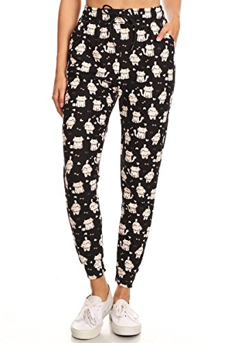 Image of Leggings Depot Premium Jogger Women's Popular Print High Waist Track Pants(S-XL)