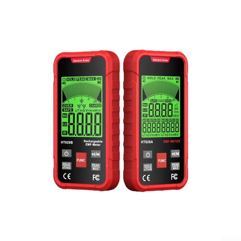 3-in-1 EMF Messgerät Elektromagnetische Strahlung Detektor(HT628A)