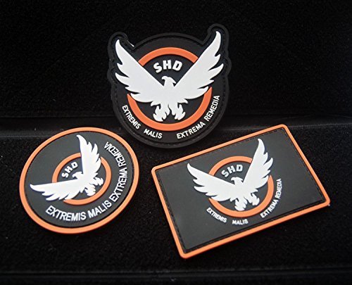Amazon.co.jp: 3点セット The Division SHD エンブレム 着脱式