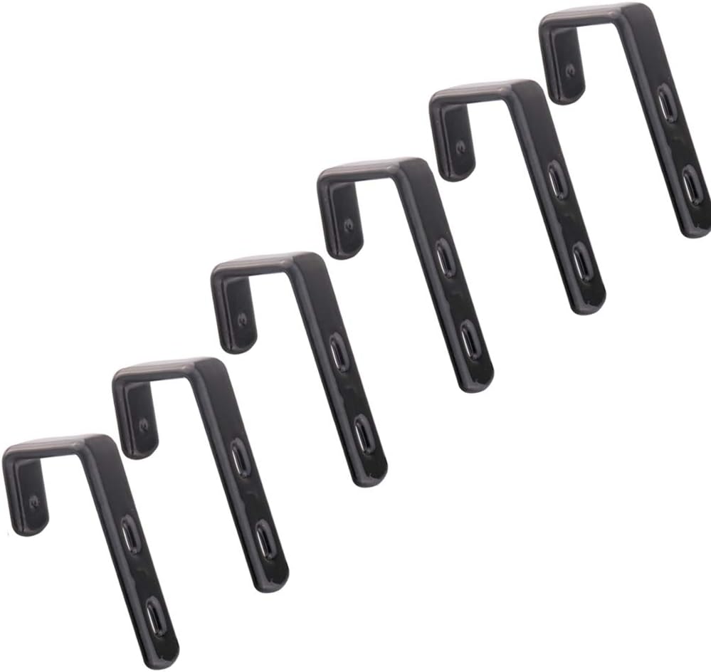 BAMILEE House 6 PCS 30mm Inside Iron Bunk Bed Ladder Hooks Brackets