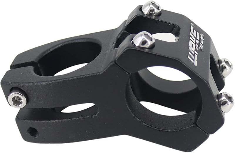 Pipă ghidon MTB PLATTBK 31,8 mm, 45 mm, scurtă, 0 grade, aliaj de aluminiu, pentru bicicletă montană, cursieră, BMX