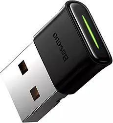 Adaptador USB Bluetooth 5.3, BA07, B.aseus, Para PC e Notebook. Compatível com Controle de Video Game, Teclado e Mouse, Headset, Celular, Fone de Ouvido, Caixa de Som, etc.