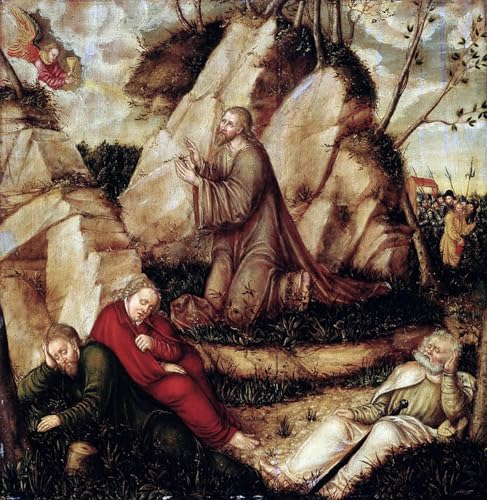 Tableau Impressions d'art Mural L'agonie dans le jardin Lucas Cranach 60x90cm