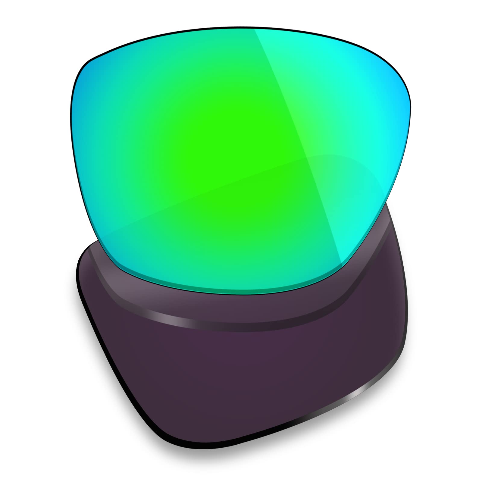 Mryok 4 paia di lenti polarizzate di ricambio per occhiali da sole Spy Optic Montana - Nero stealth, Rosso fuoco, Blu ghiaccio/Verde smeraldo