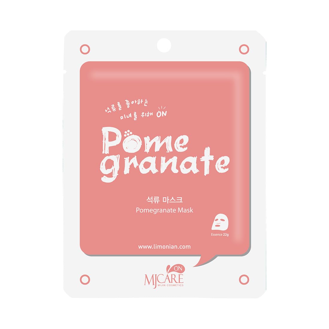 Mjcare On Pome Granate Mask Mjcare On Nar Özlü Yüz Maskesi
