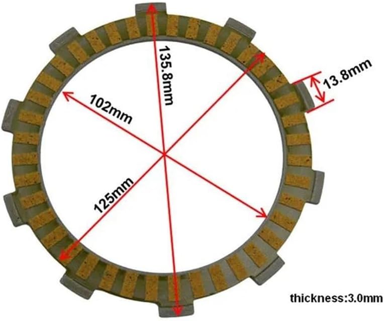 for Hon&da CBR400 CBR 400 NC29 CBR29 1990-2001 Clutch Friction Plates & Steel Plates Disc Kit Motorcycle Accessories Coupler