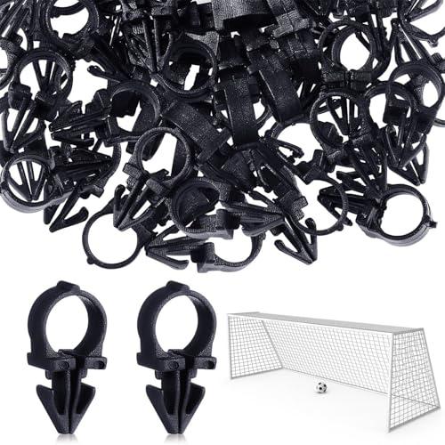 Duvcoywae Sujetadores para Redes De Fútbol, 100 Piezas Sujetadores para Anclar Redes De Portería, Accesorio Deportivo para Mantenimiento Viaje Jugadores Adultos Reparación De Campo