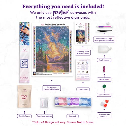 DIAMOND-ART-CLUB-Starry-Night-Night-Music-Diamond-Painting-Kit-Night-Music-Canvas-13-x-18-33-cm-x-46-cm