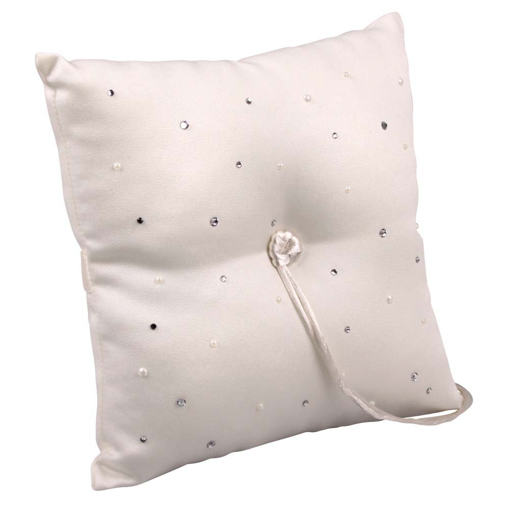 Beverly Clark Celebrity Collection, Ring Pillow, Ivory