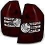 AKKON - For Chrysler 300 Base | Touring Dark Red Tail Lights Driver Left + Passenger Right Replacement Pair Set