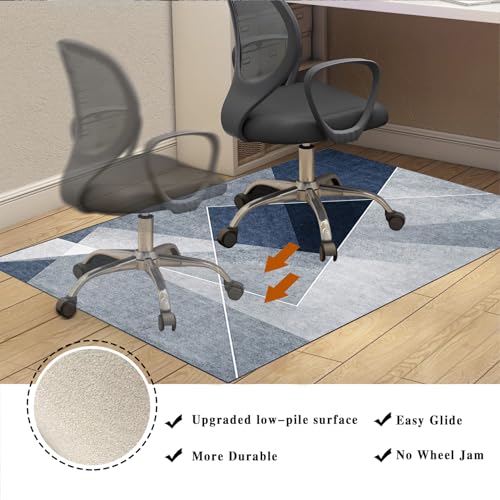 Tapis de protection de sol antidérapant grand format pour fauteuil de bureau