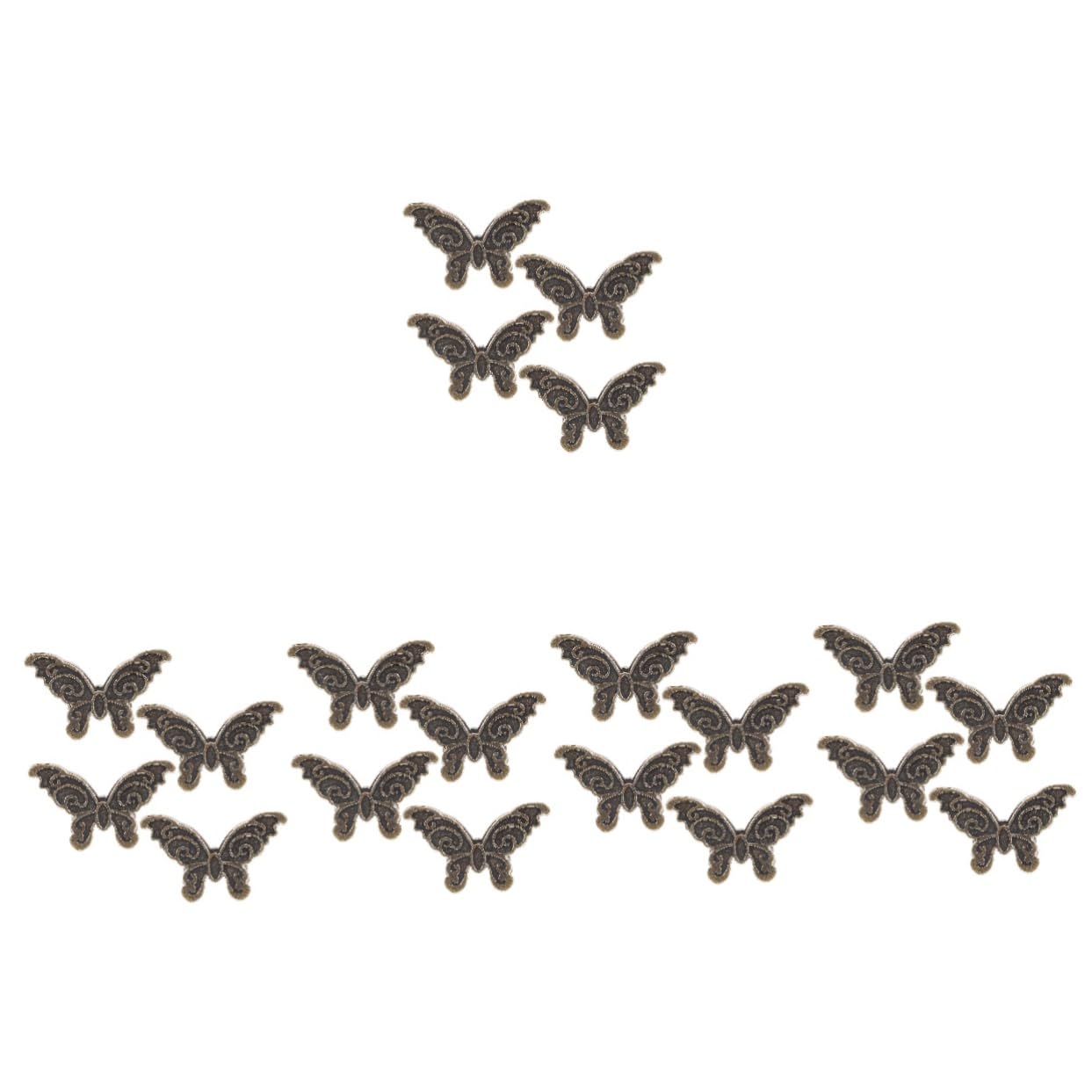 Lurrose 5 Set Eleganti Fermagli A Forma Di Farfalla Fermagli Per Documenti Fermagli Per Carta Fermagli in Metallo Per Diario Piccole Clip Per Ufficio E Scuola 4 Pezzi * 5