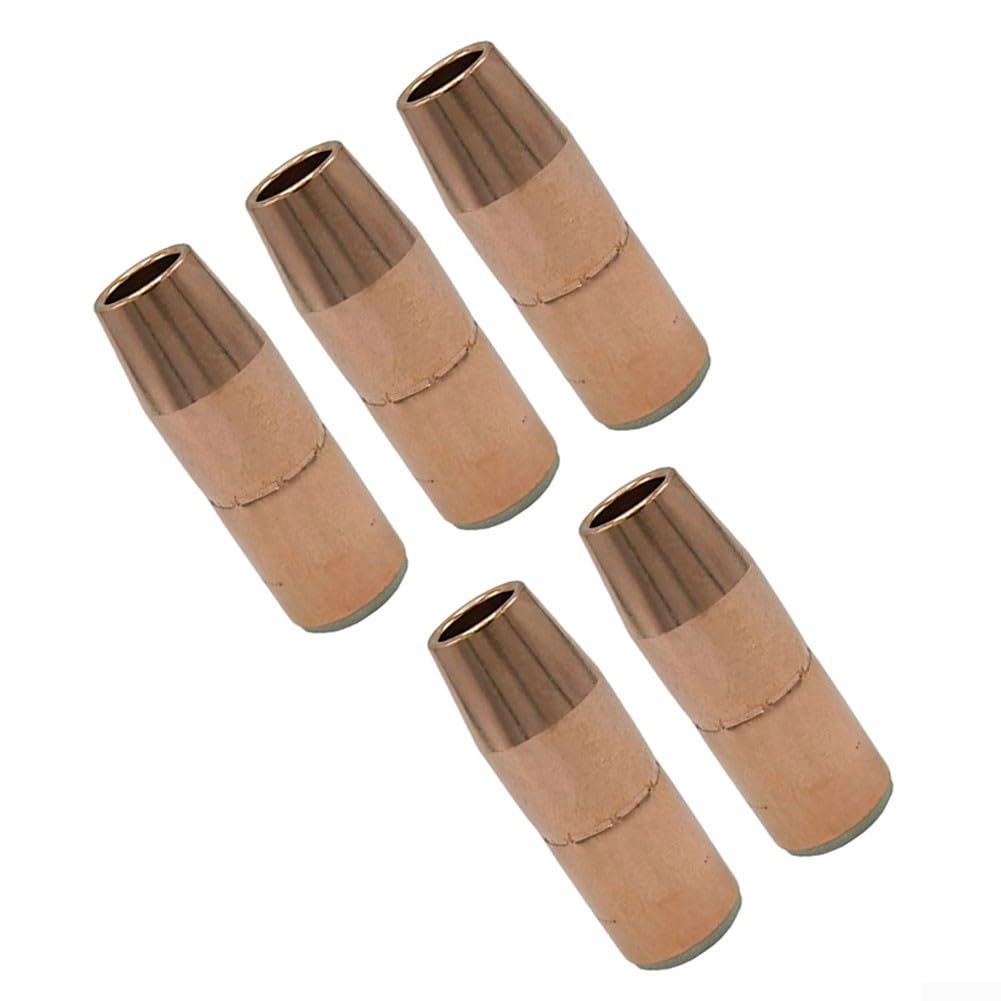 Boquilla de soldadura N-A5814C de cobre para Miller para acculock S grande 5/8 pulgadas, compatible con MDX-250 y para quemadores bernard BTB MIG, apto para difusores D-MA250 (5 unidades)