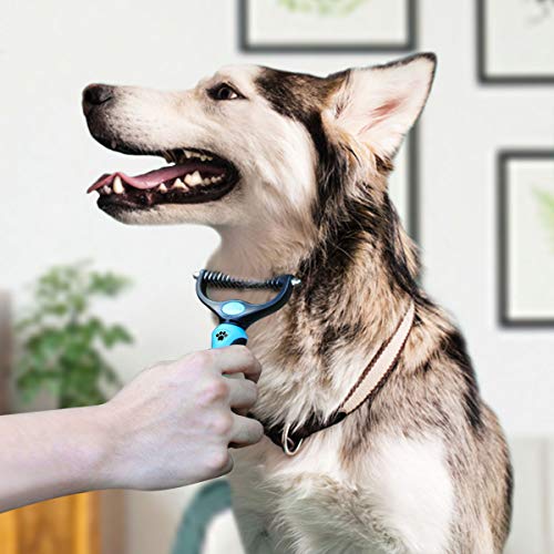 Freshly Bailey Dog and Cat Dematting and Deshedding Brush Tool - Double Sided Undercoat Rake - Shedding Comb - Mat… - Image 5