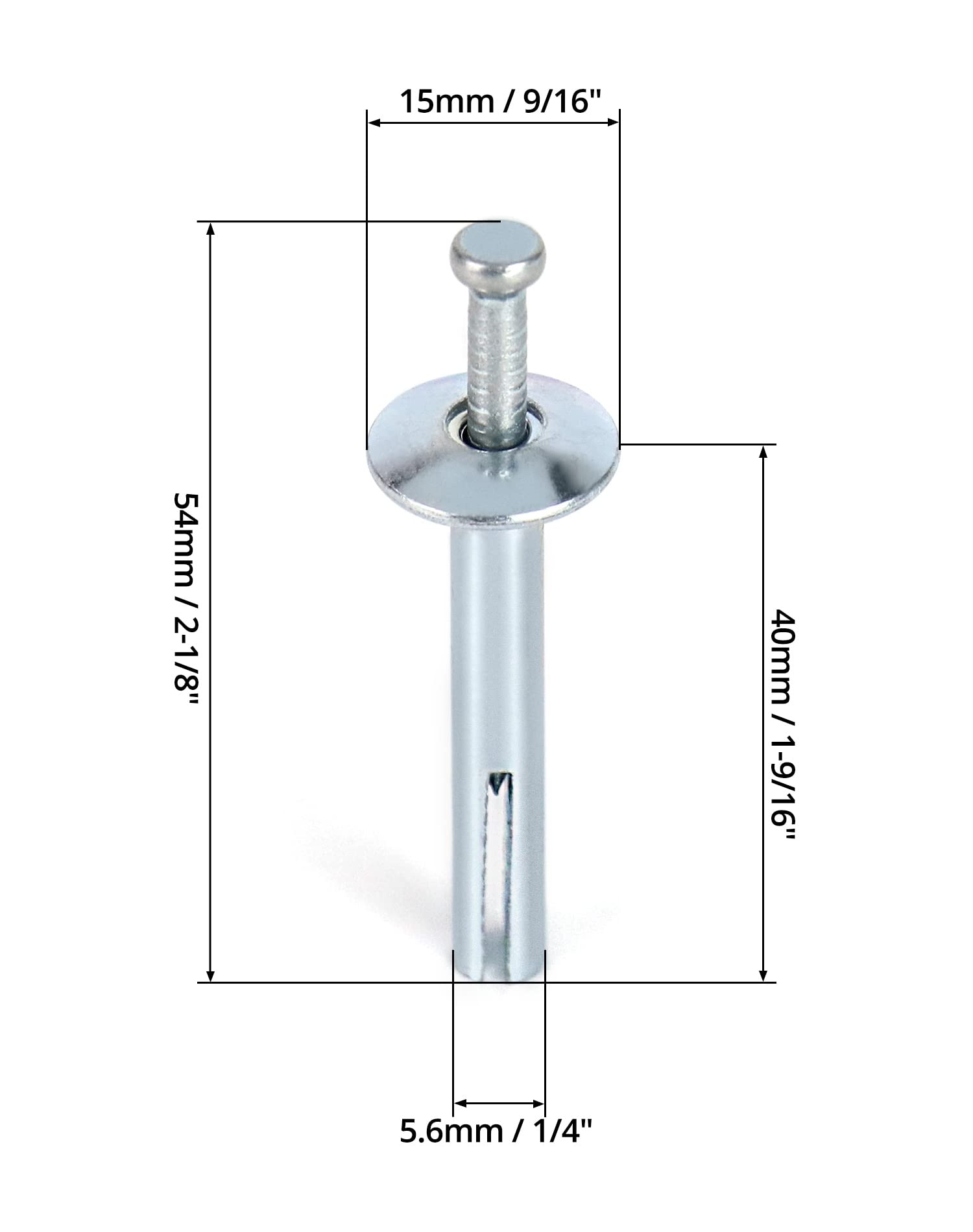 QWORK Drive Anchors - Nail-in Concrete & Brick -6