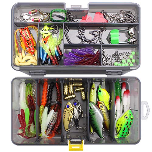 CHSEEO-168-Stueck-Wobbler-Kunstkoeder-Set-Angel-Koeder-Forellenkoeder-Angelhaken-Perfekt-zum-Hecht-Zander-Angeln-Barsch-Forelle-Dorsch-Swimbait-Jerkbait-Angelzubehoer-Angelset-2
