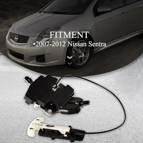 Image of Rear Trunk Lock Latch Lid Actuator Compatible with 2007-2012 Nissan Sentra Replace 84630-ET02A