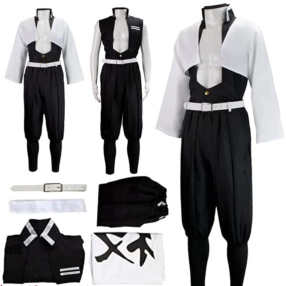 Sanemi Shinazugawa Cosplay Costume Kimono Sanemi Cosplay Outfit Uniform Wig Halloween Female