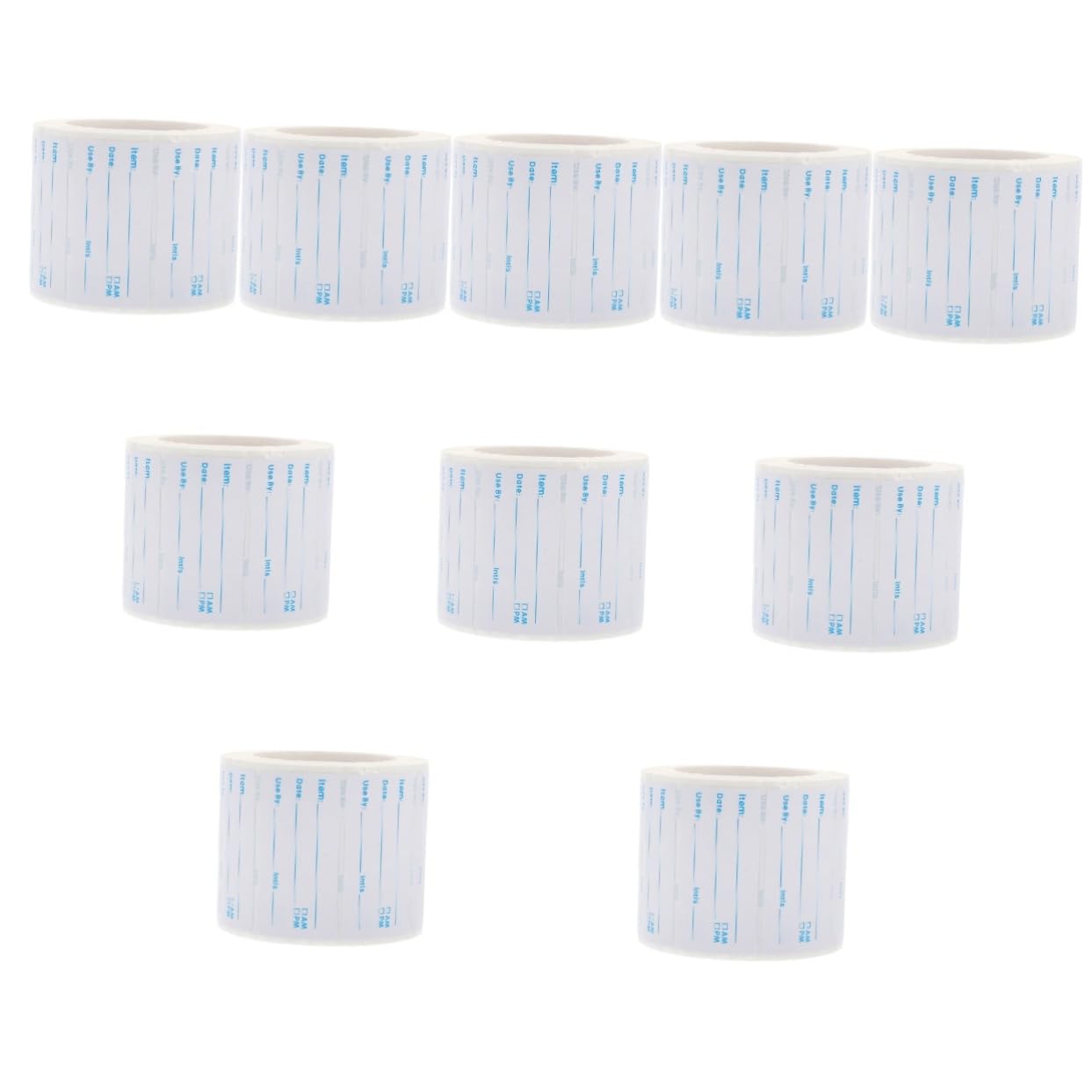 EXCEART 10rouleaux Autocollants Alimentaires Étiquettes Writable Pour Cuisine Étiquettes De Date Pour Stockage Et Préparation Des Aliments Pratiques Pour Pots Et Bouteilles