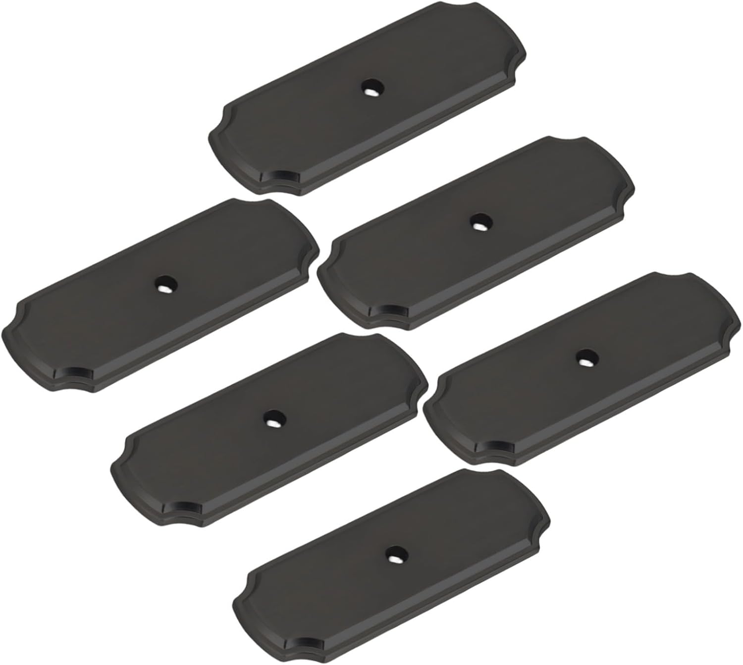 10 Pack Cabinet Back Plates, 2.8 In Matte Black Zinc Alloy Backplate For Cabinet Knobs, Hardware For Dresser, Drawer, Cupboard