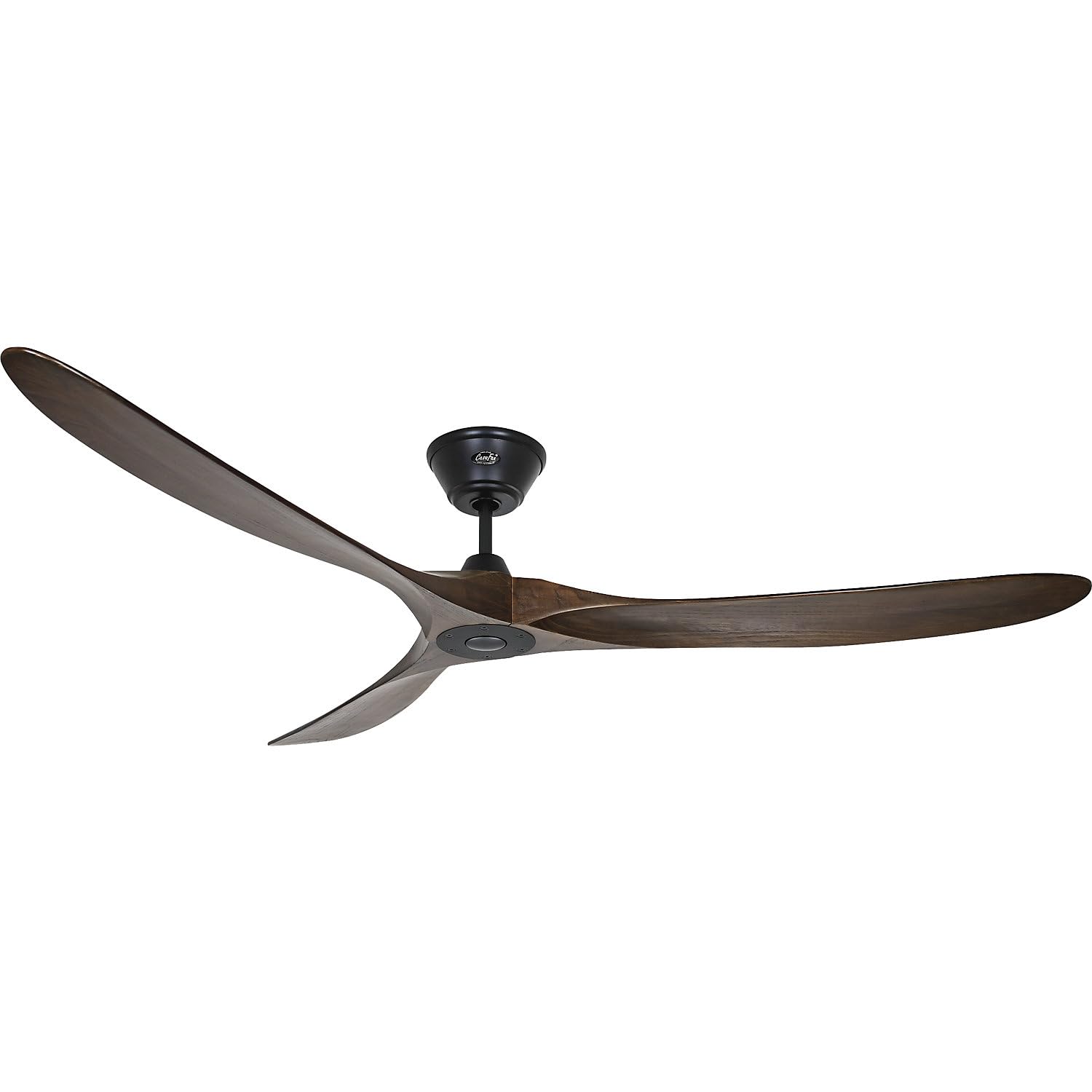 CasaFan ventilateur de plafond 318017 Eco véritable 180 Bois massif Noyer/Noir Mat laqué