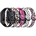 Replacement Bands Compatible with Samsung Galaxy Fit2 SM-R220, Pattern Printed Strap Breathable Soft Silicone Wristband Compatible with Galaxy Fit 2 Fitness Tracker (B4-4Pack-2)