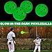 Zorivane 5 Piece Baseball & Softball Base Set with 5 Training Balls and Storage Bag, Glow in The Dark Baseball Bases Throw Down Base for Backyard Kickball Softball Practice