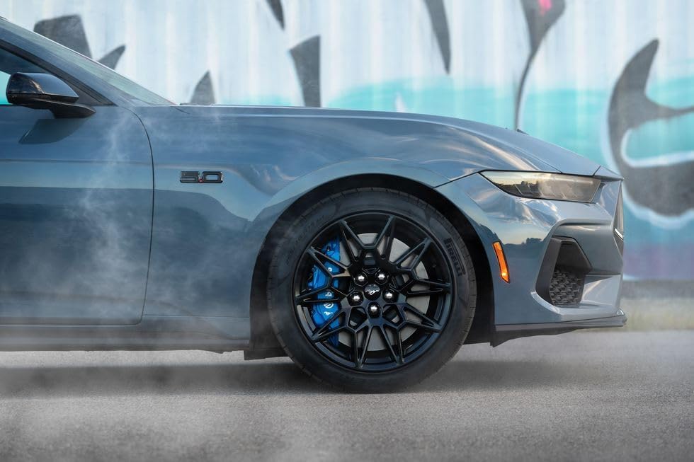 Miniatura 2 de Emblema de guardabarros OEM PR3Z-16228-C negro 5.0 hecho para Ford Mustang GT 2024