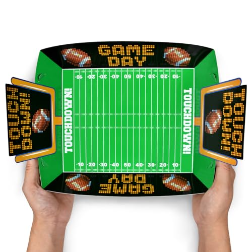 Gatherfun Football Party Supplies Kit for 36: Large Football Food Plates, Disposable Bowls,Food Trays - Ideal Football Party Decorations and Favors for Birthday and Tailgate Partie - Image 5