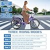 DoCred Electric Tricycle for Adults, 350W 36V Electric Trike Motorized Three Wheel Electric Bikes Bicycle with Large Basket for Women Men #5