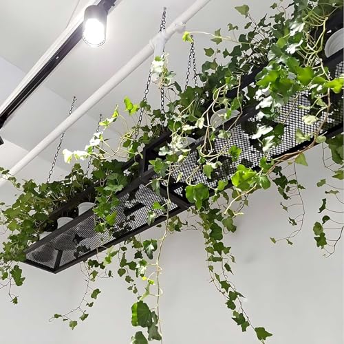 Étagère suspendue pour plantes au plafond en bois pour pot de fleur