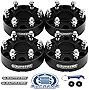 Supreme Suspensions - 4pc Set of 2 Hub Centric Wheel Spacers for 2019-2022 Ram 1500 6-Lug 2WD/4WD (Black) BP: 6x139.7mm / CB: 77.8mm / Studs: M14x1.5 - Valve Stem Caps Included
