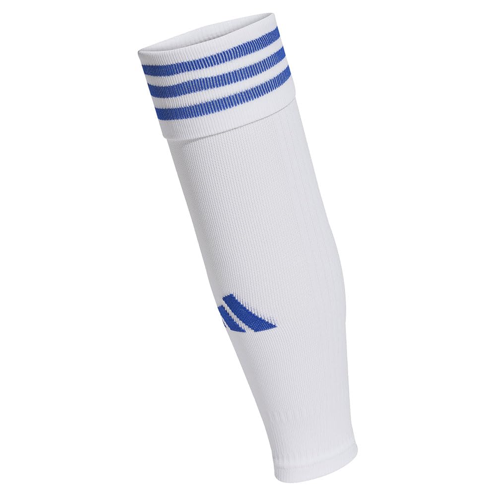 adidas Unisex Team Sleeves Socks, white/team royal blue, 2.5-4