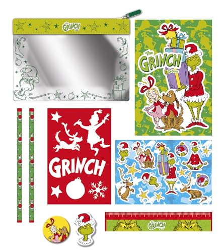 Totum The Grinch Stationery Set, Green - Image 2