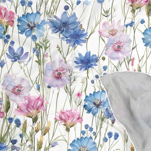 Square Scarf Cute Cornflower Silk Feeling Bandanas Head Scarfs Hair Wraping Neckerchief for Women 23.6 Inch4